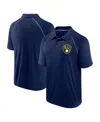 Fanatics Men's Navy Milwaukee Brewers Strong Alone Raglan Polo In Navy