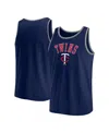 Fanatics Men's Navy Minnesota Twins Bet Tank Top In Navy