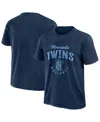 Fanatics Men's Navy Minnesota Twins Cooperstown Collection Washed T-shirt In Navy