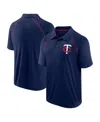 Fanatics Men's Navy Minnesota Twins Strong Alone Raglan Polo In Navy