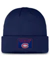 Fanatics Men's Navy Montreal Canadiens Authentic Pro Cuffed Knit Hat In Navy