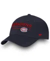 Fanatics Men's Navy Montreal Canadiens Team Authentic Pro Rinkside Fundamental Adjustable Hat In Navy