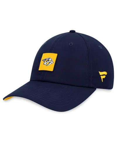 Fanatics Men's Navy Nashville Predators Authentic Pro Rink Adjustable Hat In Blue