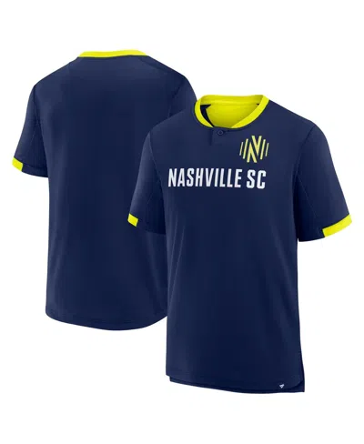 Fanatics Men's Navy Nashville Sc Stoppage Time Striker T-shirt