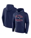 Fanatics Branded  Navy Houston Texans Between The Pylons Pullover Hoodie In Navy