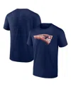 Fanatics Men's Navy New England Patriots Chrome Dimension T-shirt