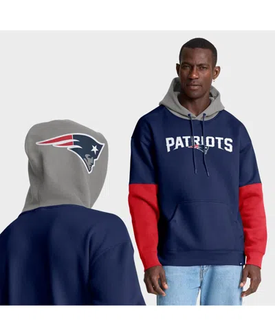 Fanatics Men's Navy New England Patriots Helmet Pullover Hoodie In Blue
