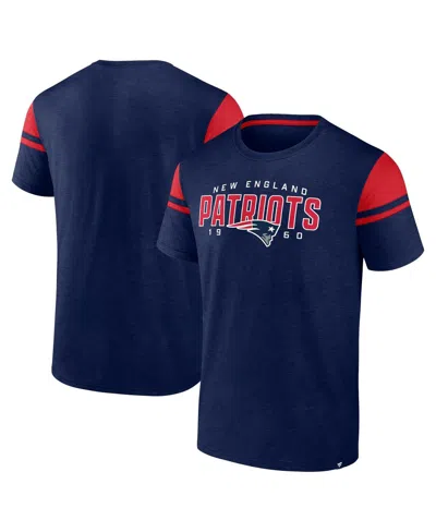 Fanatics Men's Navy New England Patriots Old School Play Slub T-shirt In Blue