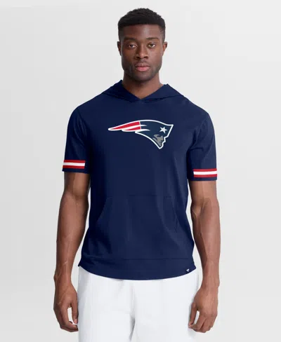 Fanatics Men's Navy New England Patriots Optimal Play Short Sleeve Hooded T-shirt In Blue
