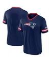 Fanatics Men's Navy New England Patriots Stripe Stacking T-shirt In Navy