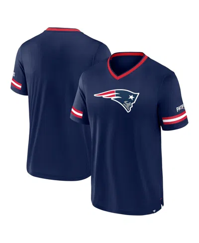Fanatics Men's Navy New England Patriots Stripe Stacking T-shirt