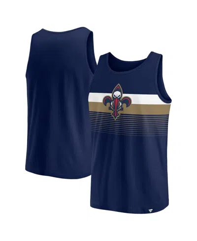 Fanatics Men's New Orleans Pelicans Wild Game Tank Top In Navy