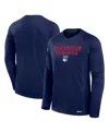 Fanatics Men's Navy New York Rangers Authentic Pro Rink Tech Long Sleeve T-shirt In Navy