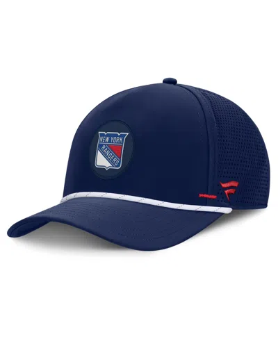 Fanatics Men's Navy New York Rangers Authentic Pro Rink Vented A-frame Adjustable Hat In Blue