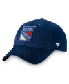 Fanatics Men's Navy New York Rangers Core Adjustable Hat In Blue