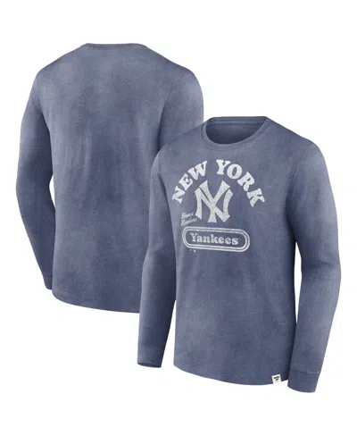 Fanatics Men's Navy New York Yankees Circus Catch Long Sleeve T-shirt