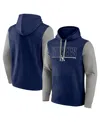 Fanatics Men's Navy New York Yankees Outline Fleece Pullover Hoodie In Navy