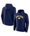 Fanatics Men's Navy Notre Dame Fighting Irish Arched Logo Pullover Hoodie In Navy