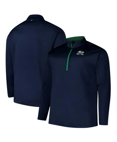 Fanatics Men's Navy Notre Dame Fighting Irish Big Tall Defender Quarter-zip Top