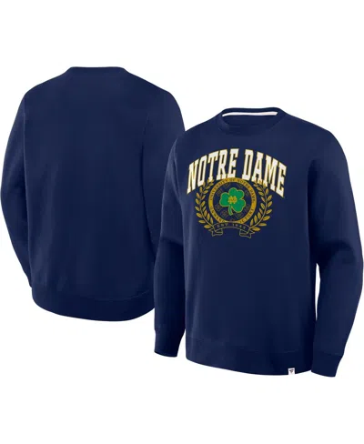 Fanatics Men's Navy Notre Dame Fighting Irish Strength In Unity Legacy Pullover Sweatshirt In Blue