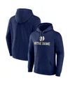 Fanatics Men's Navy Notre Dame Fighting Irish Team Lockup Pullover Hoodie In Navy