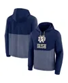 Fanatics Men's Navy Notre Dame Fighting Irish Winter Camp Pullover Hoodie In Blue