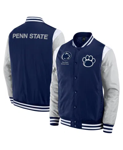 Fanatics Men's Navy Penn State Nittany Lions Elementsâ Elite Full-snap Jacket
