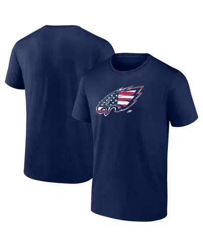 Fanatics Men's Navy Philadelphia Eagles Big Tall Americana T-shirt In Blue