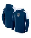 Fanatics Men's Navy San Diego Fc Red Card Transitional Pullover Hoodie In Navy