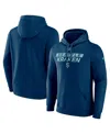 Fanatics Men's Navy Seattle Kraken Authentic Pro Core Primary Fleece Pullover Hoodie In Navy