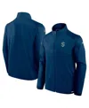 Fanatics Men's Navy Seattle Kraken Authentic Pro Rink Fleece Full-zip Jacket In Blue