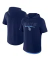 Fanatics Men's Navy Tampa Bay Rays Clubhouse Optimal Play Raglan Short Sleeve Pullover Hoodie In Navy