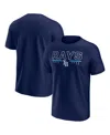 Fanatics Men's Navy Tampa Bay Rays Raglan T-shirt In Blue