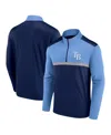 Fanatics Men's Navy Tampa Bay Rays Unstoppable Quarter-zip Top In Navy
