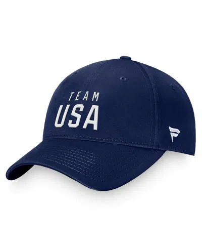Fanatics Men's Navy Team Usa Adjustable Hat In Blue