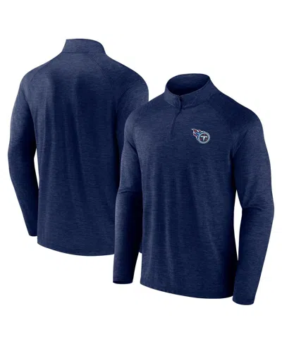 Fanatics Men's Navy Tennessee Titans Head-to-head Raglan Quarter-zip Jacket