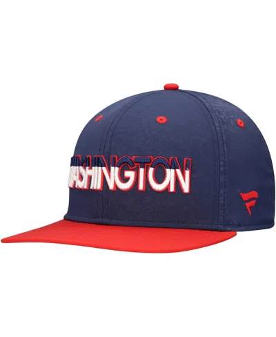 Fanatics Men's Navy Washington Capitals Alternate Logo Snapback Hat In Blue