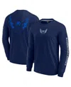 Fanatics Men's Navy Washington Capitals Elements Strive Long Sleeve T-shirt In Navy