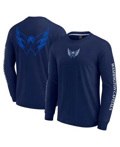 Fanatics Men's Navy Washington Capitals Elements Strive Long Sleeve T-shirt