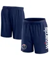 Fanatics Men's Washington Wizards Post Up Mesh Shorts In Navy,red