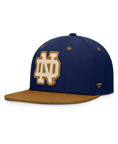Fanatics Men's Navy/brown Notre Dame Fighting Irish Noboa Fitted Hat