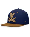 Fanatics Men's Navy/brown Virginia Cavaliers Nobo Fitted Hat In Blue