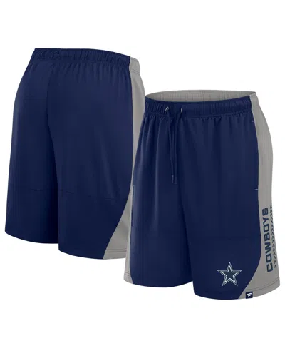 Fanatics Men's Navy/gray Dallas Cowboys No Defense Shorts In Multi