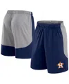 Fanatics Men's Navy/gray Houston Astros Go Hard Shorts In Navy,gray