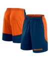Fanatics Men's Navy/orange Chicago Bears Launch Shorts In Navy,orange