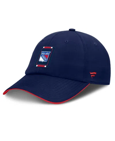 Fanatics Men's Navy/red New York Rangers Authentic Pro Ripstop Adjustable Hat