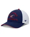 Fanatics Men's Navy/white Columbus Blue Jackets Authentic Pro Rink Trucker Hat In Navy,white