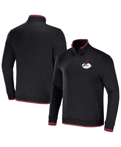 Fanatics Men's Nfl X Darius Rucker Collection By  Black Arizona Cardinals Logo Quarter-zip Top