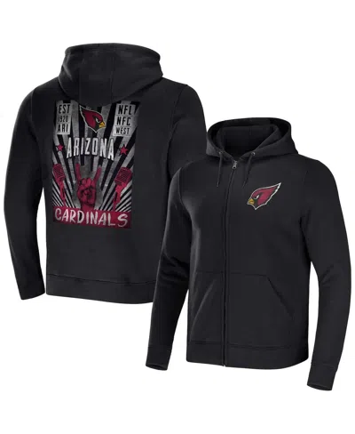 Fanatics Men's Nfl X Darius Rucker Collection By  Black Arizona Cardinals Rocker Full-zip Hoodie