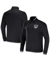 Fanatics Men's Nfl X Darius Rucker Collection By  Black Las Vegas Raiders Logo Quarter-zip Top In Black